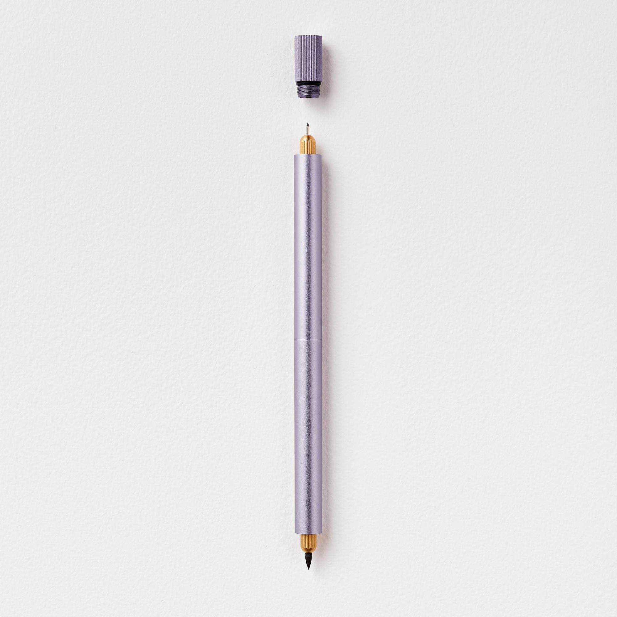 The Lumos Pro Duo Refillable Pen in Lilac on white background