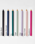 Annotated image of all colours of the Lumos Pro Single refillable pen