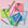 Flat lay of Lumos Splash pens in neon Appletini, Blue Raspberry, and Bubblegum colourways, styled with colourful floppy disks on a grid background.