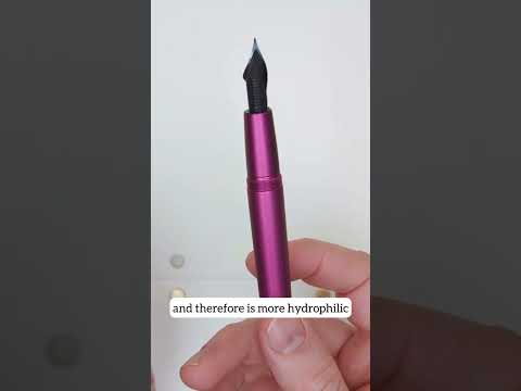 Video demonstrating the benefits of the ebonite fountain pen feed by Tom's Studio.