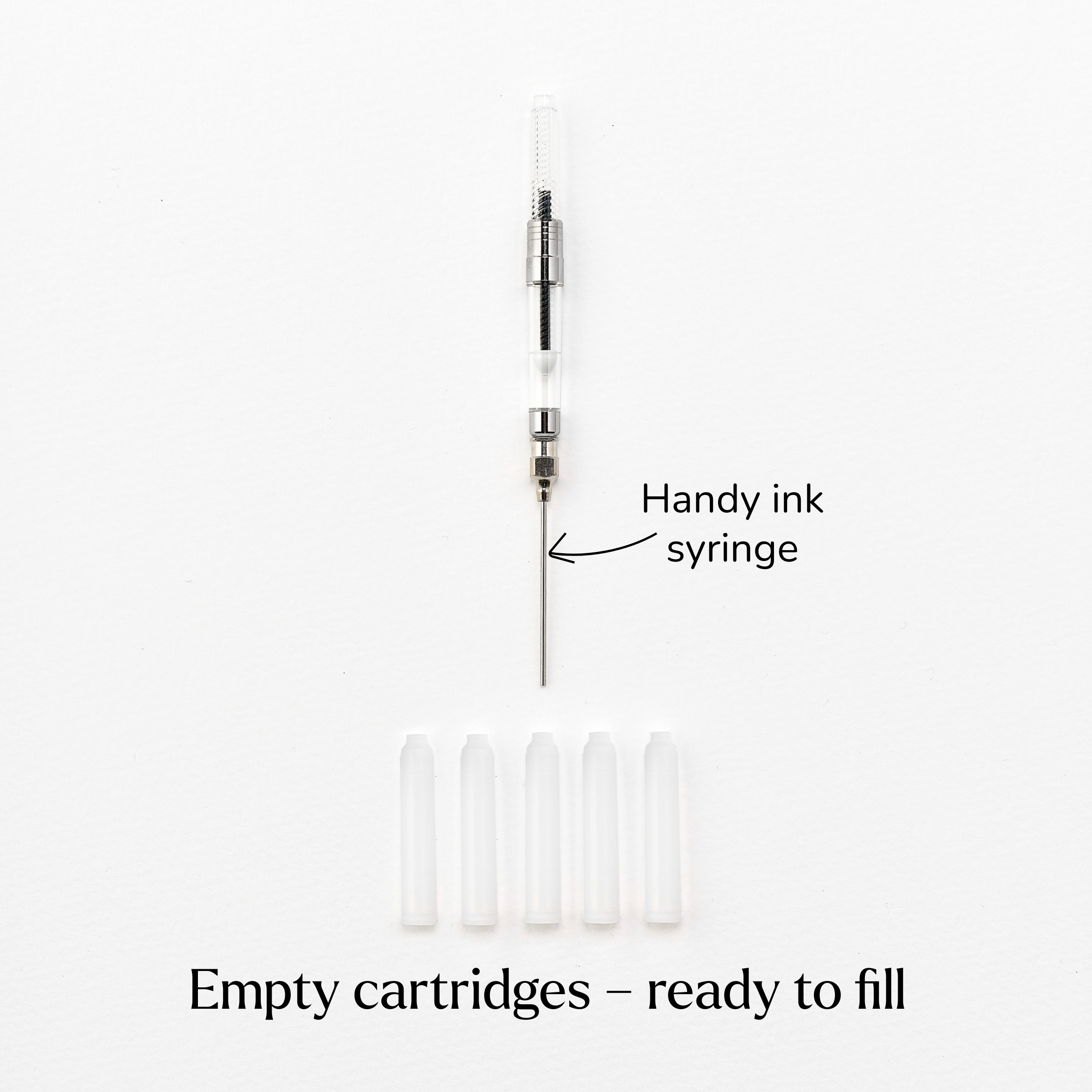 Refillable Fountain Pen Ink Cartridges – Empty or Pre-Filled Black ...