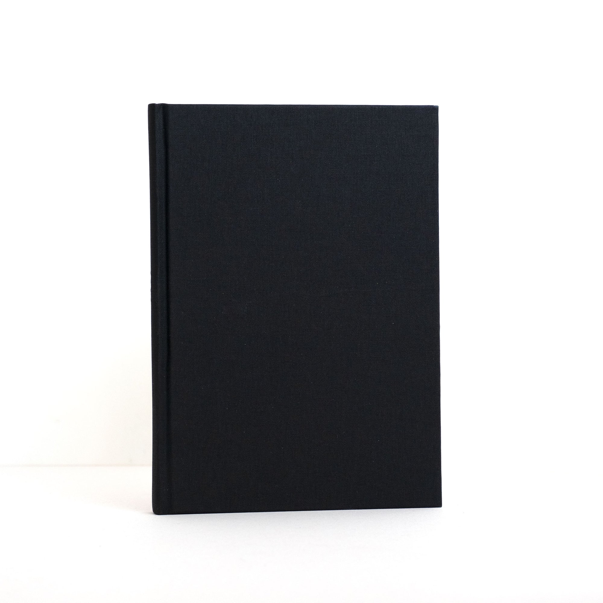 Semikolon A5 notebook in Black with premium linen bound cover.