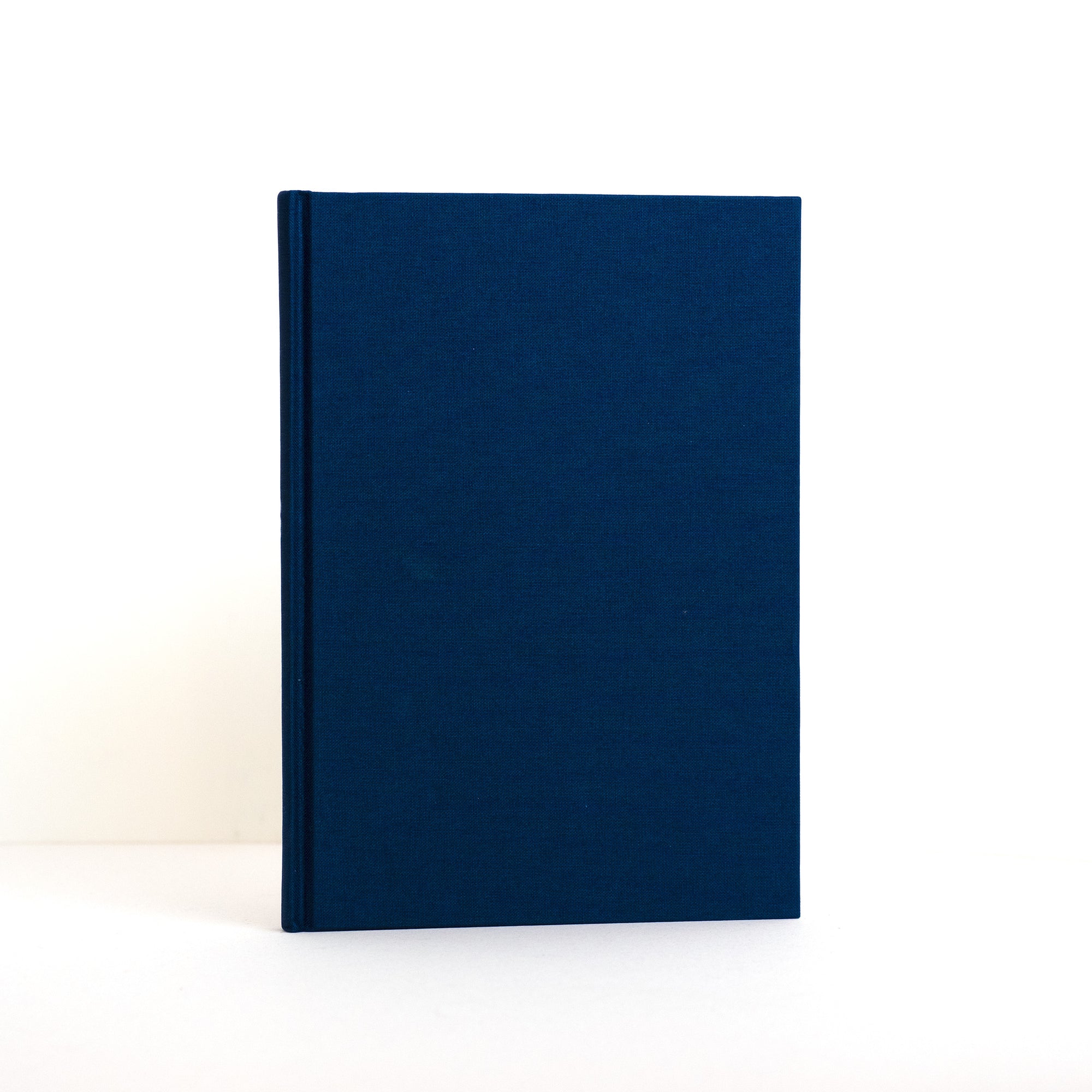 Semikolon A5 notebook in Marine blue with premium linen bound cover.