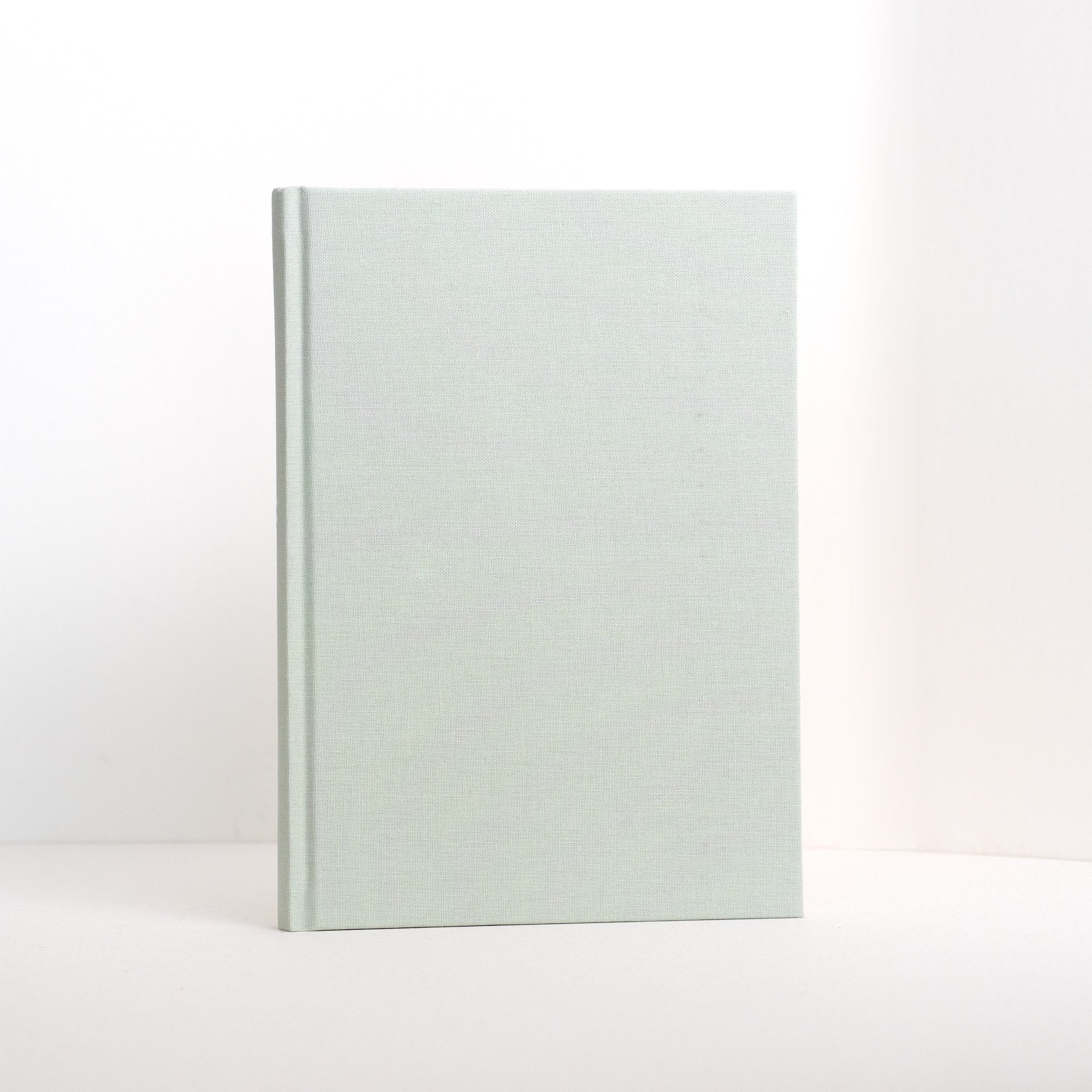 Semikolon A5 notebook in Moss green with premium linen bound cover.