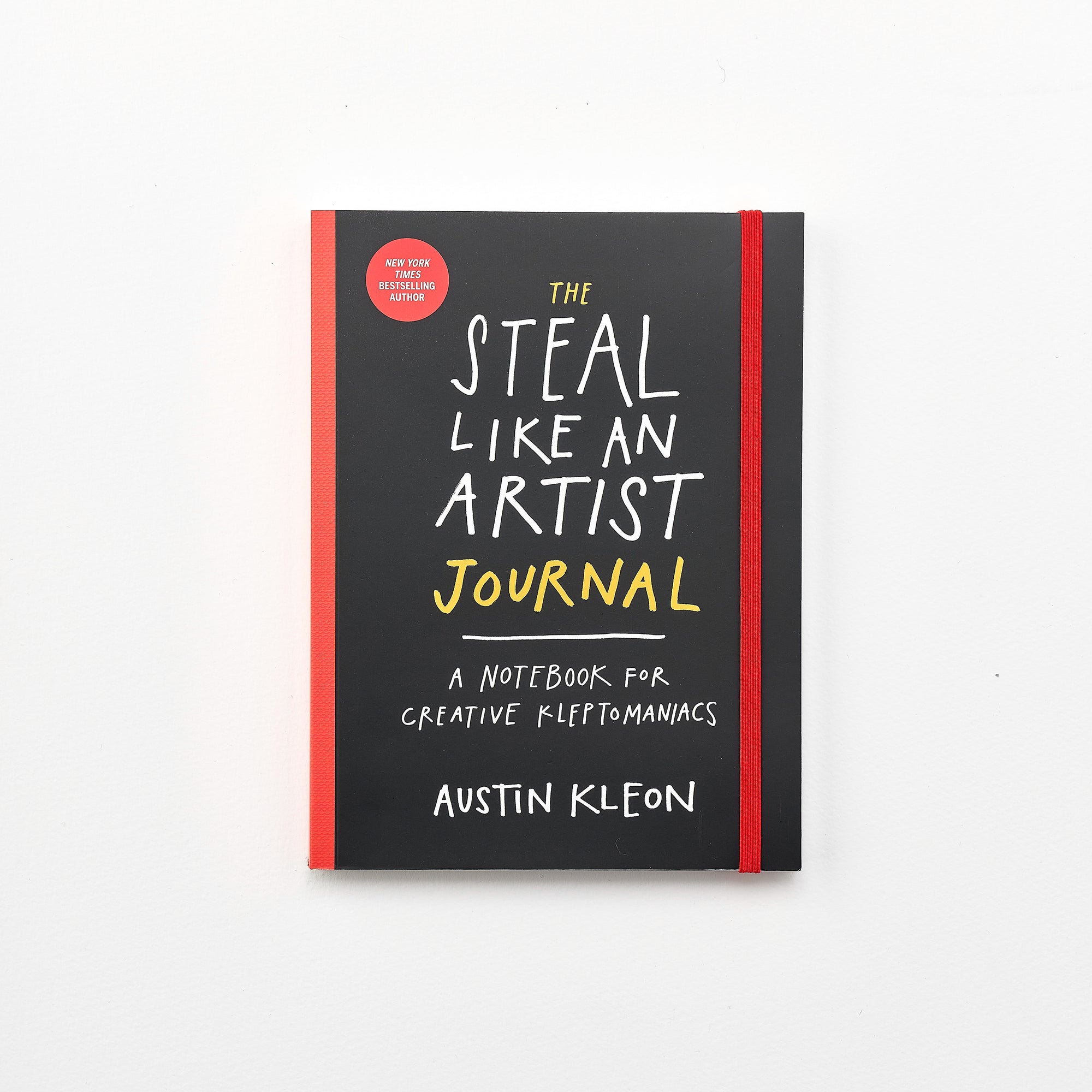 Cover of The Steal Like an Artist Journal by Austin Kleon – a playful creative notebook, shown on a white background.