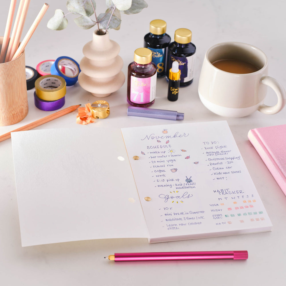 The Studio Pad refillable, customisable notebook and organiser with bullet journalling layout