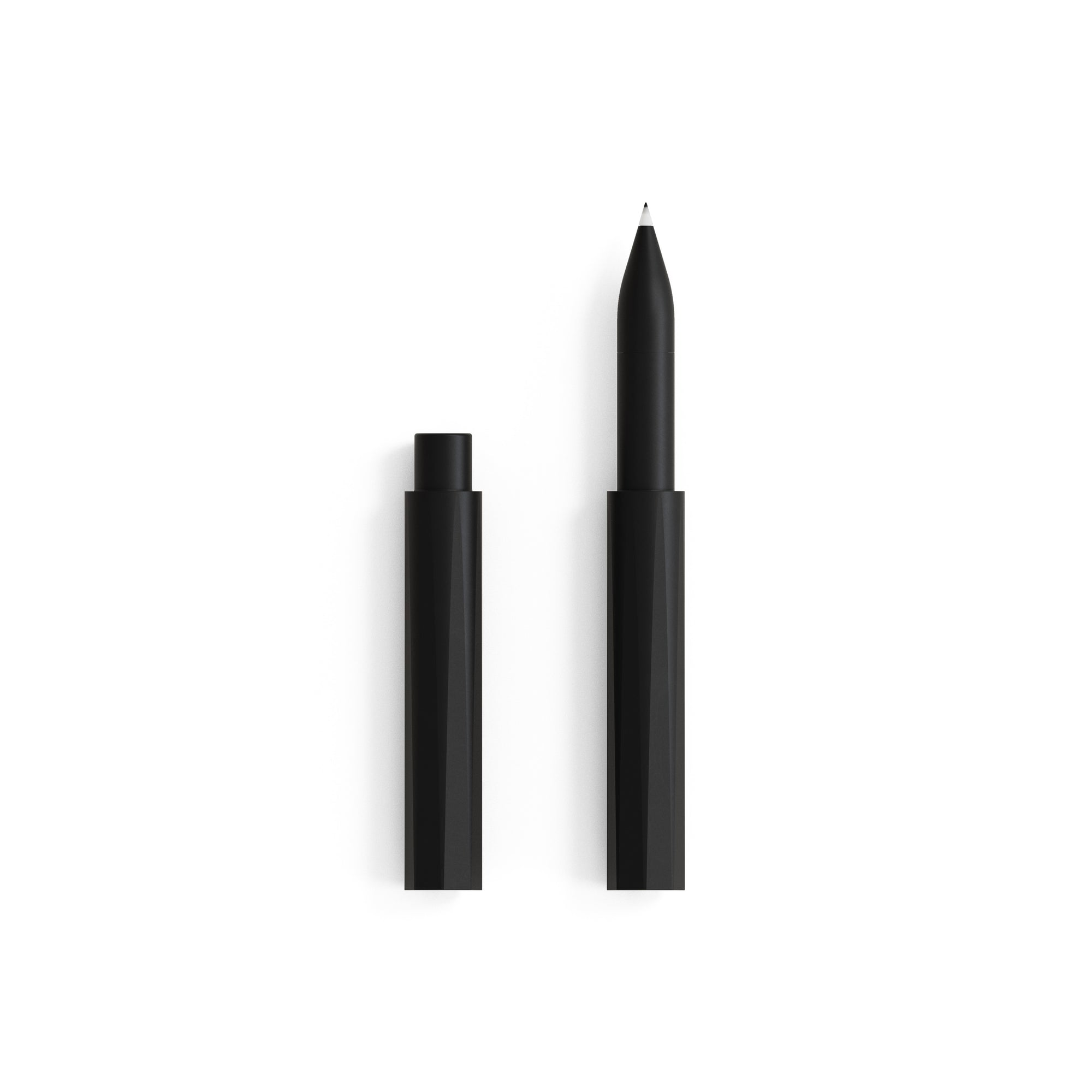 The Wren refillable everyday writing pen in Matte Black