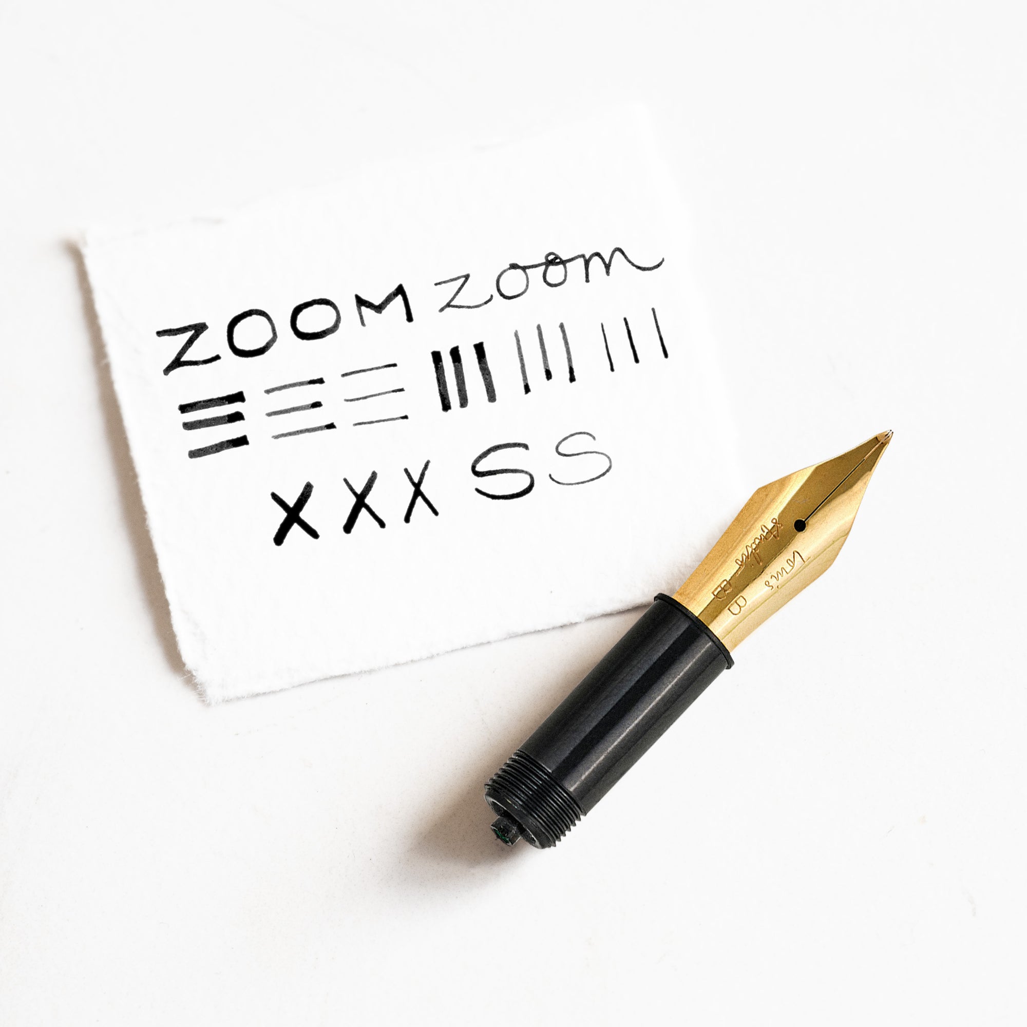 Zoom fountain pen nib