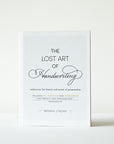 The Lost Art of Handwriting by Brenna Jordan - book cover.