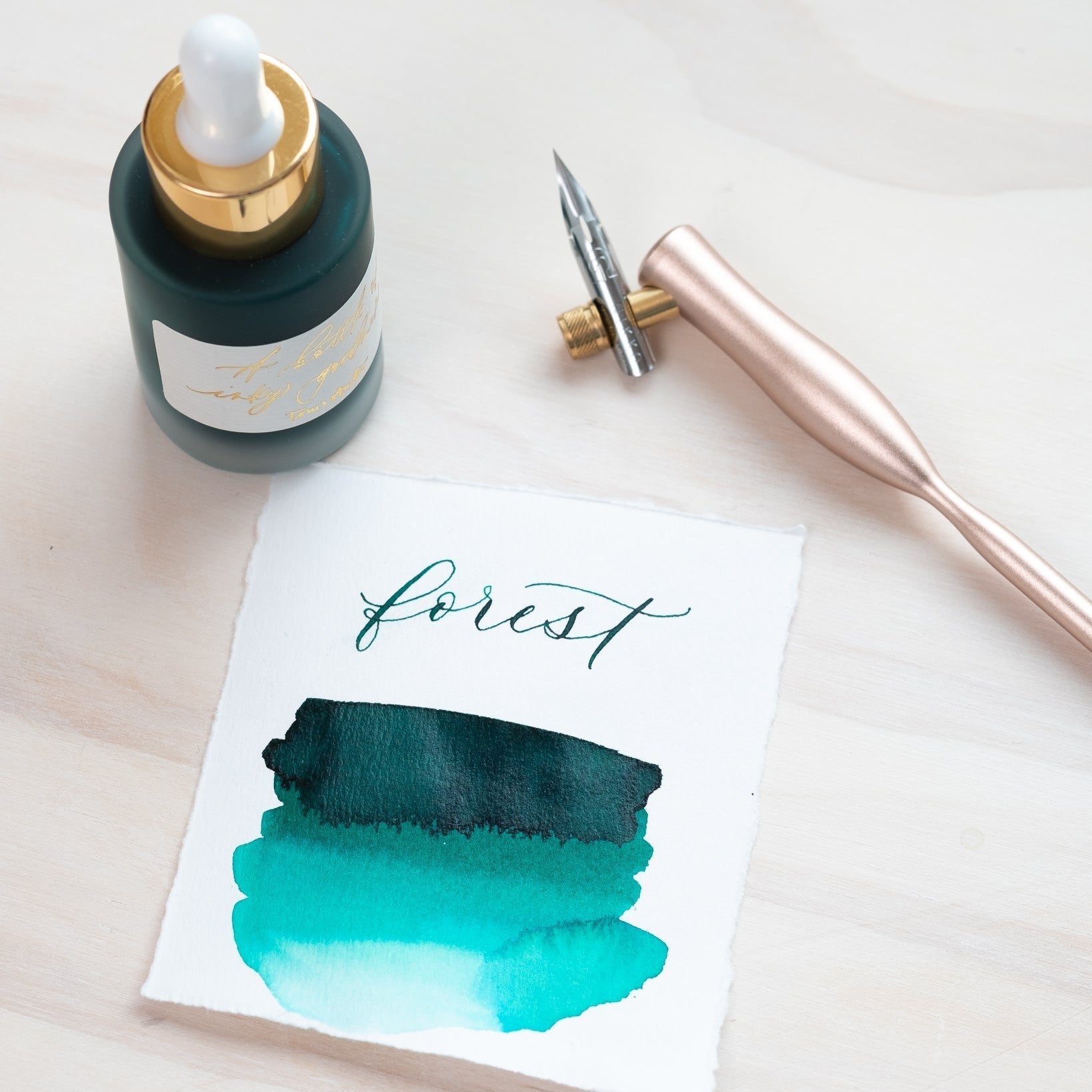 Forest Green - Calligraphy Ink - tomsstudioForest Green - Calligraphy Ink