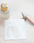 Silver Calligraphy Ink with the flourish carrot oblique calligraphy pen