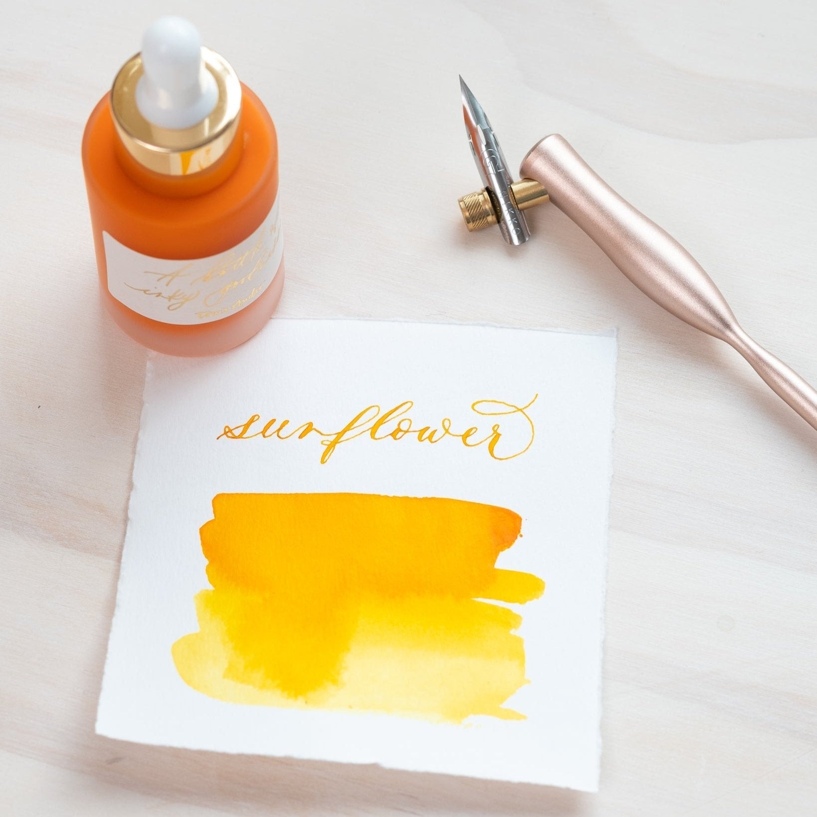 Sunflower Calligraphy Ink – Perfect for Calligraphy and Dip Pens – Tom ...