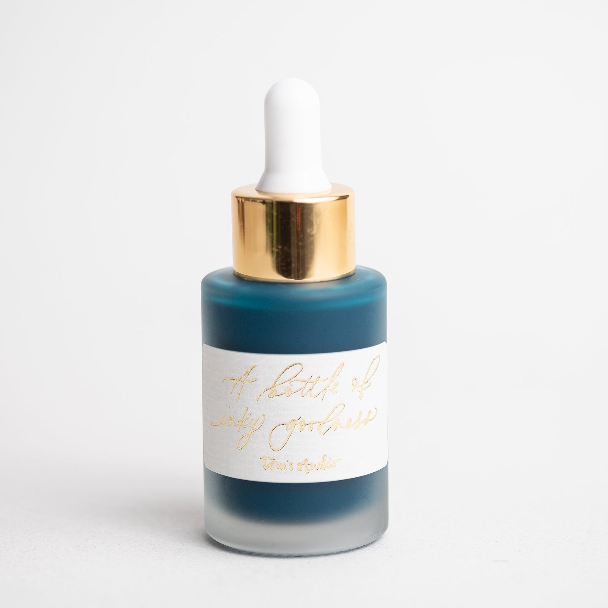 Teal - Calligraphy Ink in bottle with pipette