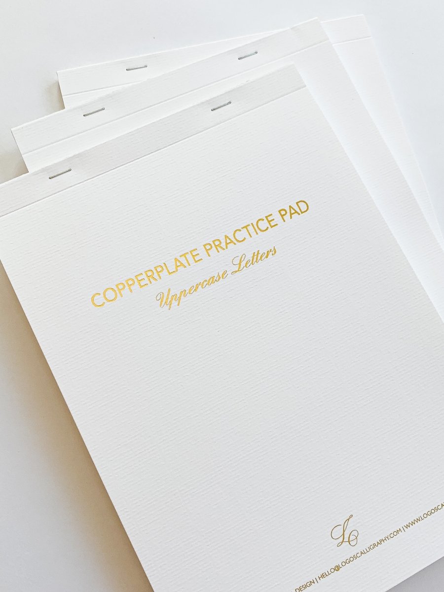 Copperplate Practice Pad - Uppercase Letters - Tom&#39;s StudioCopperplate Practice Pad - Uppercase Letters