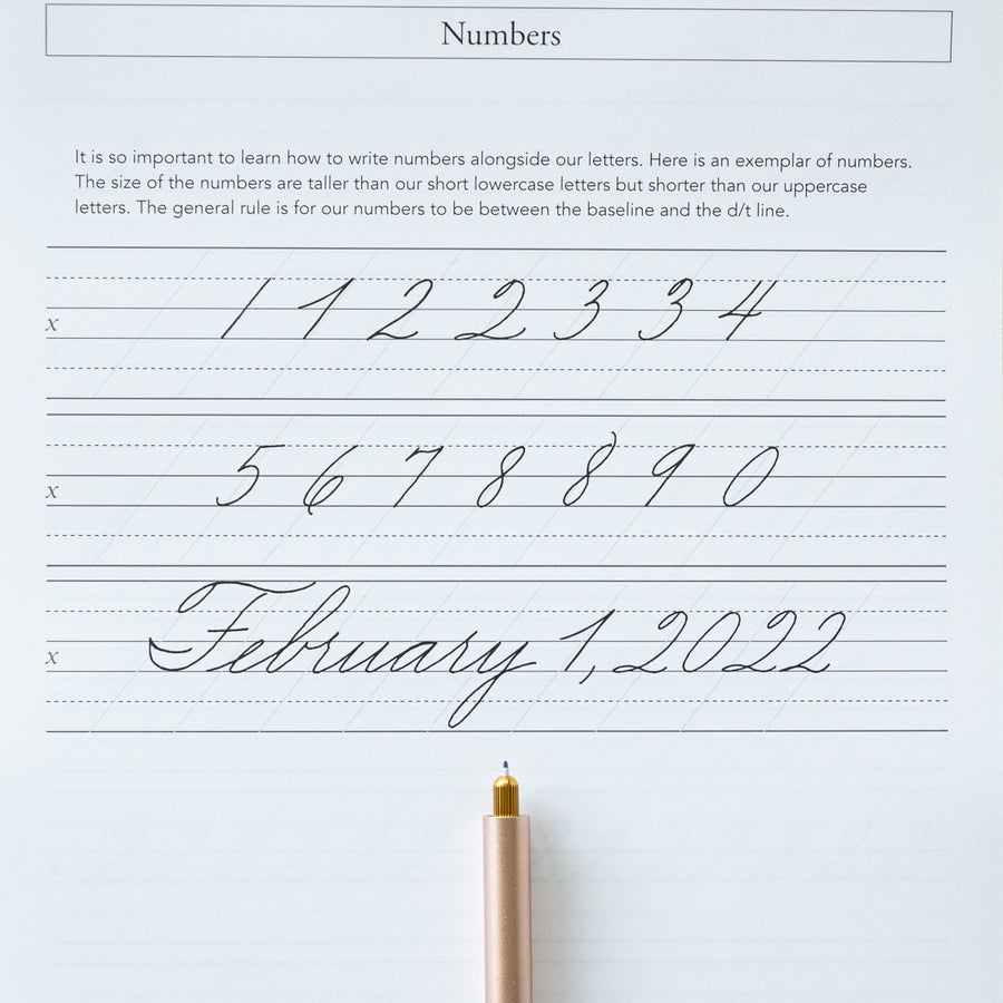 Cursive Practice Workbook - Logos Calligraphy – Tom's Studio