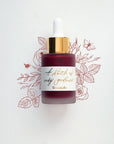 English Rose - Calligraphy Ink in bottle with illustration in ink