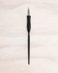 Flourish straight calligraphy pen in black fitted with a nikko g nib