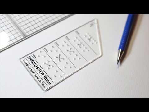 Signwriters Ruler Essential Calligraphy Ruler – Perfect for Copperplate & Spencerian ...
