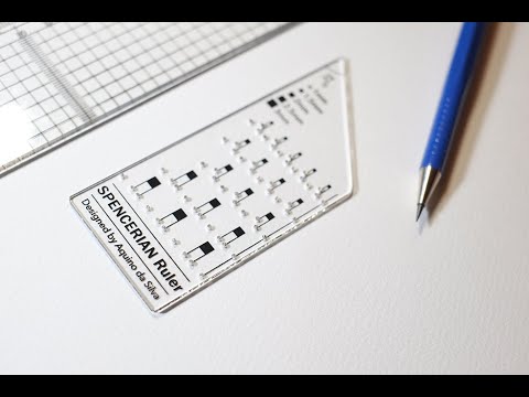 Video demonstrating how to use Macau Penman Spencerian Ruler for Calligraphy