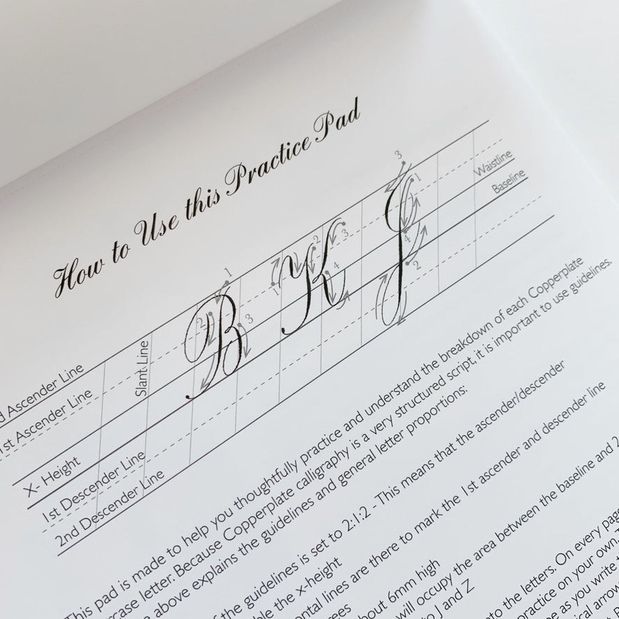 Tom's Studio Calligraphy and Lettering Practice Pads