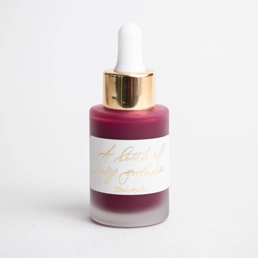 Mulberry - Calligraphy Ink in bottle with pipette