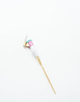 Pink + Turquoise - Marble Oblique handmade calligraphy pen