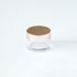 Clear acrylic ink pot with a rose gold lid