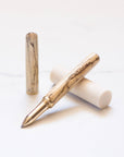 Spalted Sycamore studio pen a high quality interchangeable roller ball or nib pen