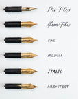 The Studio Fountain Pen range of interchangeable nibs